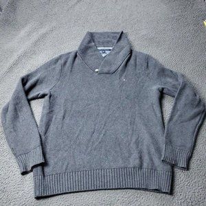 Tommy Hilfiger Pullover Knit Sweater Gray Mens XL